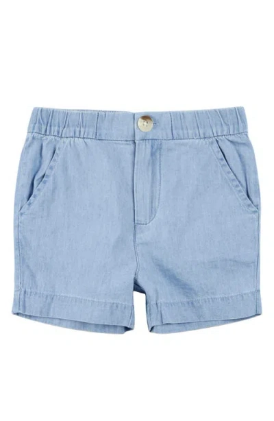 Miles The Label Boys' Chambray Shorts - Little Kid In Light Blue Denim