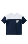 Miles The Label Kids' Space Shuttle Heathered Graphic T-shirt In Navy