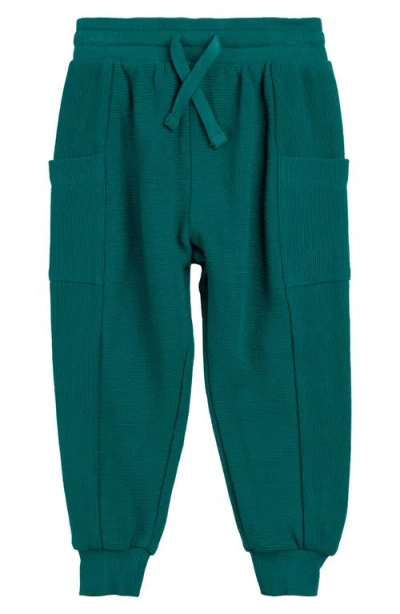 Miles The Label Boys' Spruced Up Ottoman Joggers - Little Kid In Teal