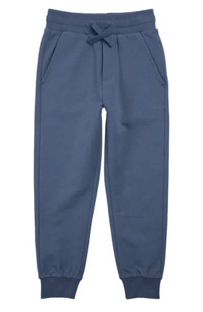 Miles The Label Kids' Stretch Organic Cotton French Terry Joggers In Blue