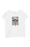 MILES THE LABEL MILES THE LABEL KIDS' STRETCH ORGANIC COTTON GRAPHIC T-SHIRT