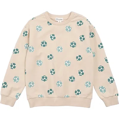Miles The Label Kids' Stretch Organic Cotton Sweatshirt In Neutral