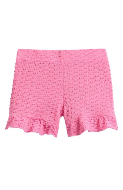 Miles The Label Babies'  Kids' Textured Ruffle Shorts In Pink