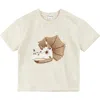 Miles The Label Boys' Graphic Dino Tee - Little Kid In Beige