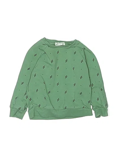 Pre-owned Miles The Label Babies' Long Sleeve T-shirt In Green