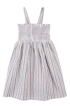 Miles The Label Stripe Organic Cotton Sundress In Camel