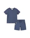 Miles The Label Unisex Miles Basics Tee & Shorts Set - Baby