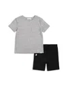 Miles The Label Unisex Miles Basics Tee & Shorts Set - Baby