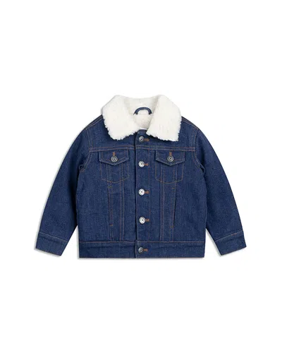 Miles The Label Unisex Woven Denim Jacket - Baby In Blue