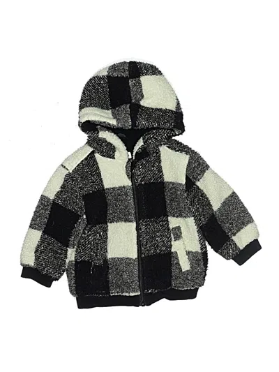 Pre-owned Miles The Label Kids' Zip Up Hoodie In Black