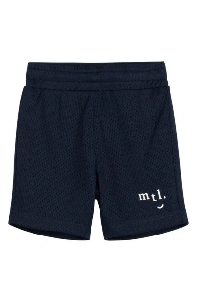 Miles Baby Kids' Mesh Shorts In Navy