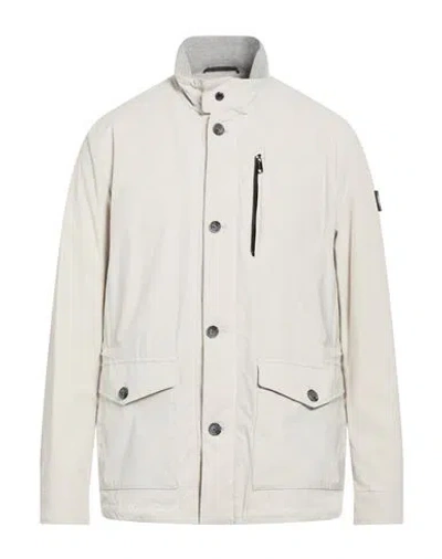 Milestone Man Jacket Light Grey Size 42 Polyamide, Elastane In White