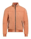 Milestone Man Jacket Mandarin Size 48 Polyamide, Polyester, Elastane In Orange