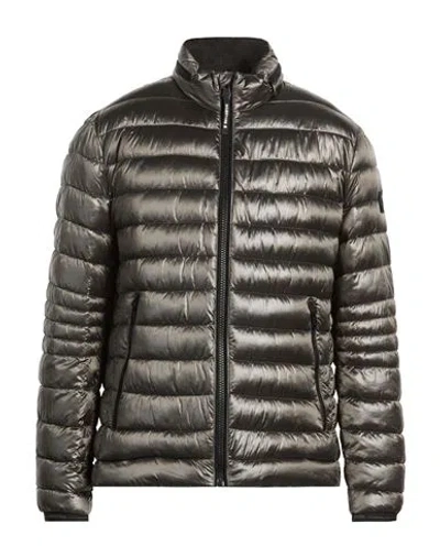 Milestone Man Puffer Charcoal Size 46 Polyamide, Polyester, Elastane In Brown