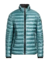 Milestone Man Puffer Deep Teal Size 46 Polyamide, Polyester, Elastane In Blue
