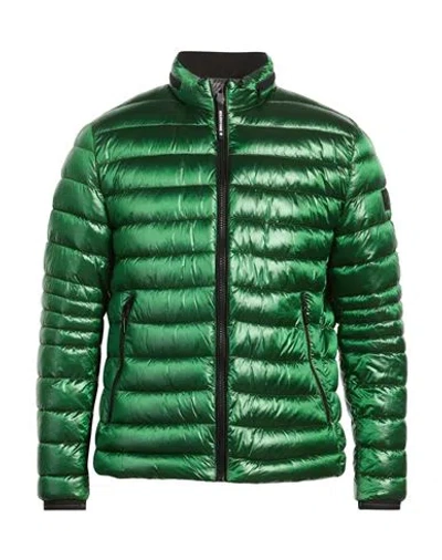 Milestone Man Puffer Green Size 48 Polyamide, Polyester, Elastane