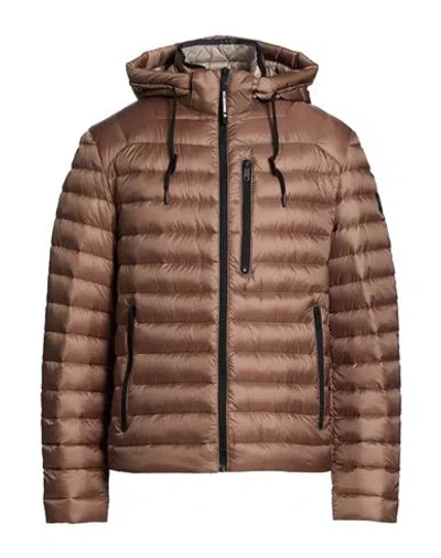 Milestone Man Puffer Light Brown Size 42 Polyamide