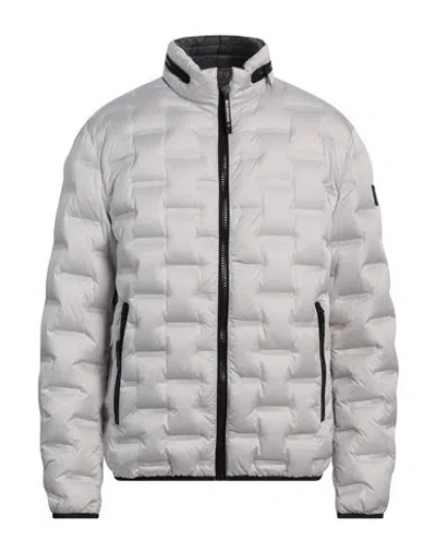 Milestone Man Puffer Light Grey Size 50 Polyester, Polyamide