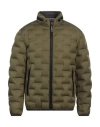 Milestone Man Puffer Military Green Size 40 Polyester, Polyamide