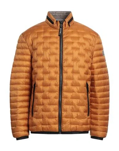 Milestone Man Puffer Mustard Size 48 Polyamide, Elastane In Yellow