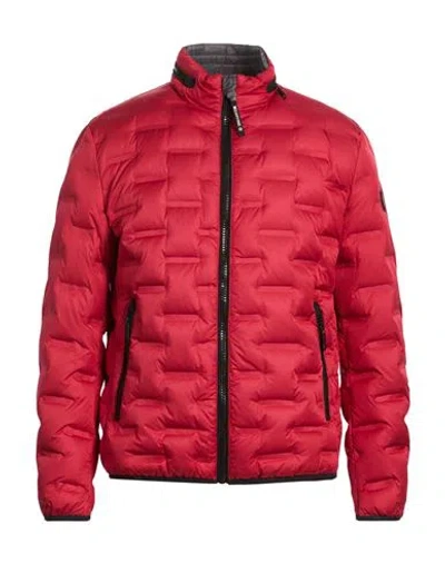 Milestone Man Puffer Tomato Red Size 42 Polyester, Polyamide In Black