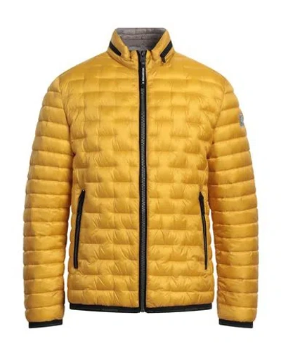 Milestone Man Puffer Mustard Size 44 Polyester, Polyamide In Yellow