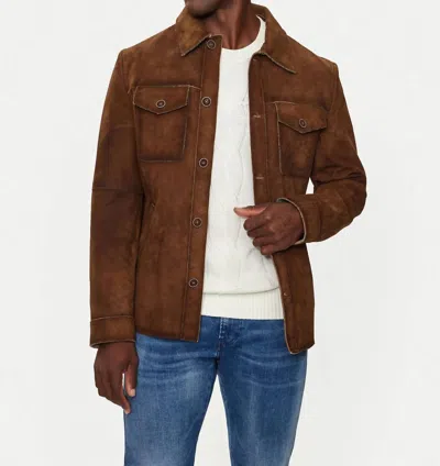 Milestone Torres Leather Jacket In Brown