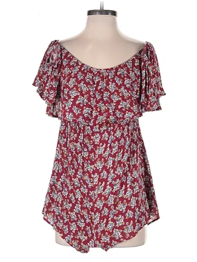 Pre-owned Miley + Molly Romper In Red