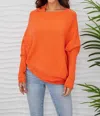 Milio Milano Asymmetrical Sweater In Orange In Orange