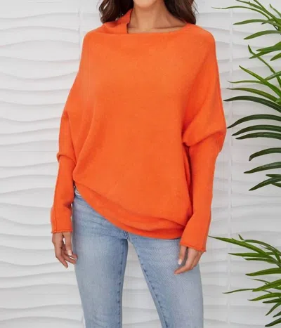 Milio Milano Asymmetrical Sweater In Orange