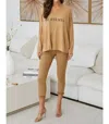 Milio Milano Crinkle Button Fly Slim Jogger In Camel