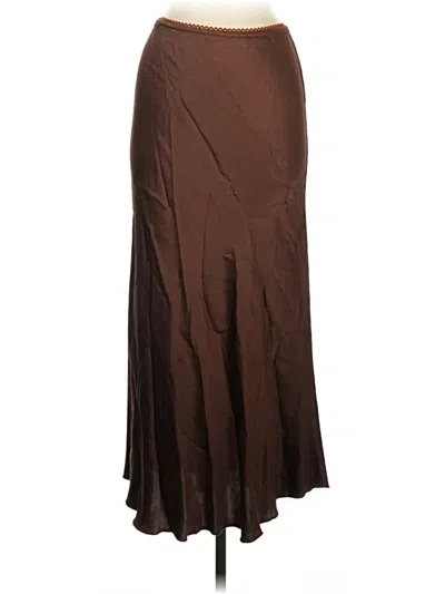 Pre-owned Milio Milano Formal Skirt In Brown