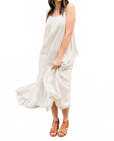 Milio Milano Gauze Maxi Dress In Beige In Sand