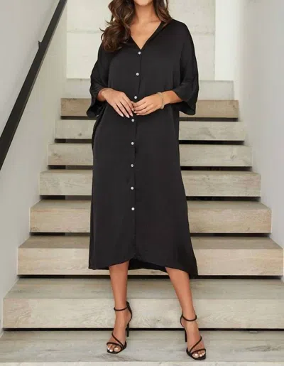 Milio Milano Midi Dress In Black