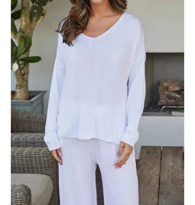 Milio Milano Mineral Wash Sweater In White