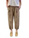 Milio Milano Pleated Linen Pants In Earth Beige In Brown
