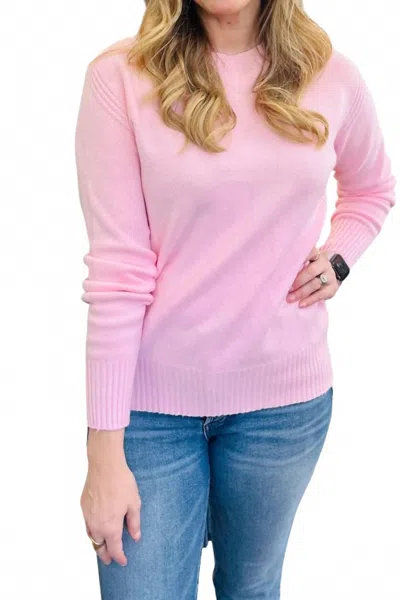 Milio Milano Pullover Rib Sweater In Blush In Pink