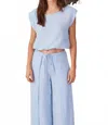 Milio Milano Sal Top In Sky Blue In Blue
