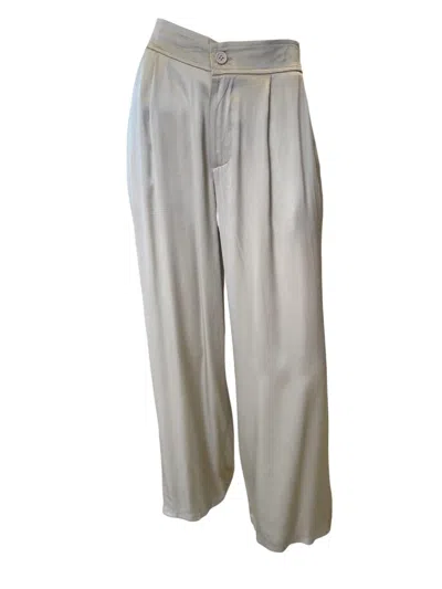 Milio Milano Silky Trouser Pant In Light Grey In Gray