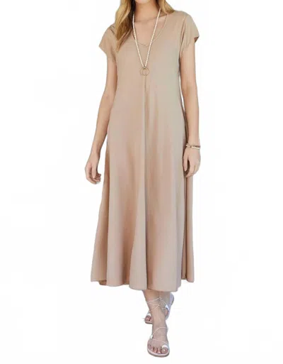 Milio Milano The Italian Dress In Brown In Neutral