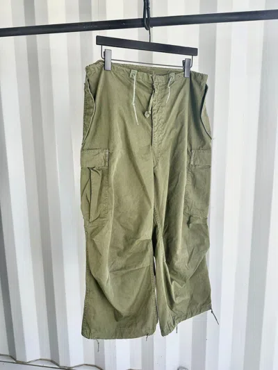 Pre-owned Military X Vintage Arctic Shell Military Pants In Green