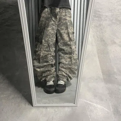 Pre-owned Military X Vintage Crazy Vintage Y2k/2000s Baggy Military Camo Skater Double Cargo Pants!