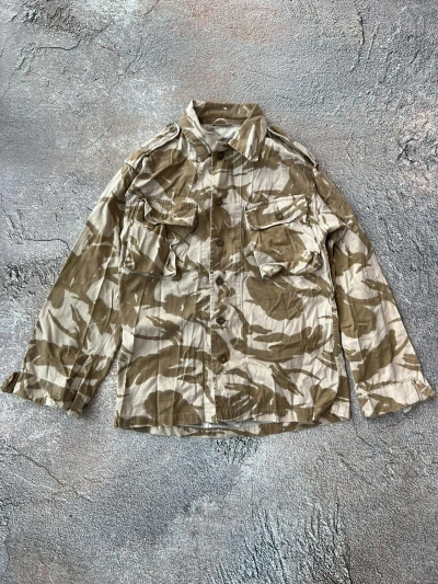 Pre-owned Military X Vintage Desert Military Camo Japan Style Overshirt Jacket In Desert Camo