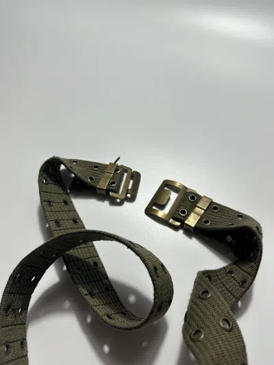 Pre-owned Military X Vintage Military Japanese Green Belt
