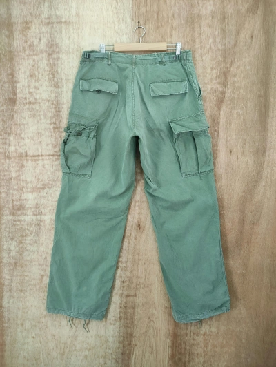 Pre-owned Military X Vintage Og-107 Faded Cargo Pants In Faded Green