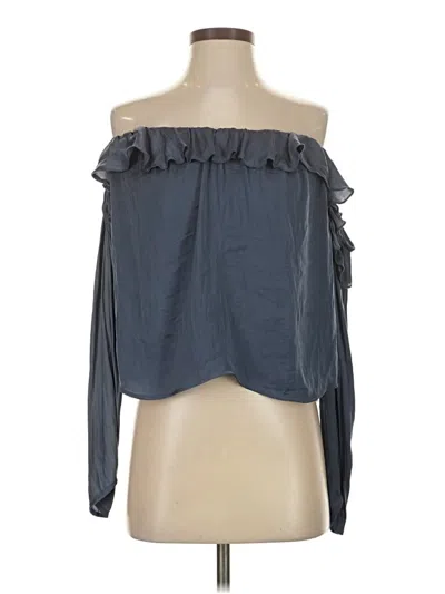 Pre-owned Milk & Honey 3/4 Sleeve Blouse In Gray