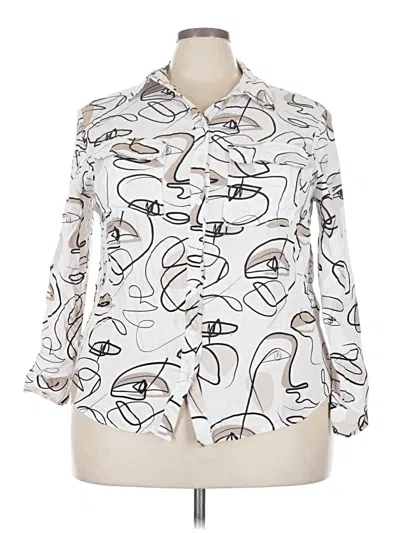 Pre-owned Milk & Honey 3/4 Sleeve Blouse In Ivory