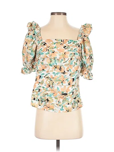 Pre-owned Milk & Honey 3/4 Sleeve Blouse In Orange