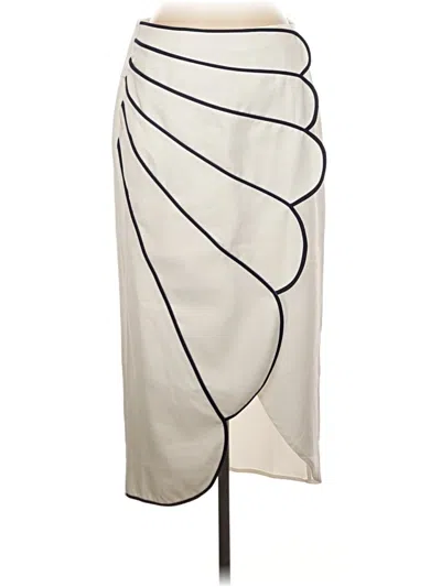 Pre-owned Milk & Honey Formal Skirt In Ivory