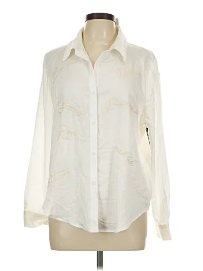 Milk & Honey Long Sleeve Blouse In White